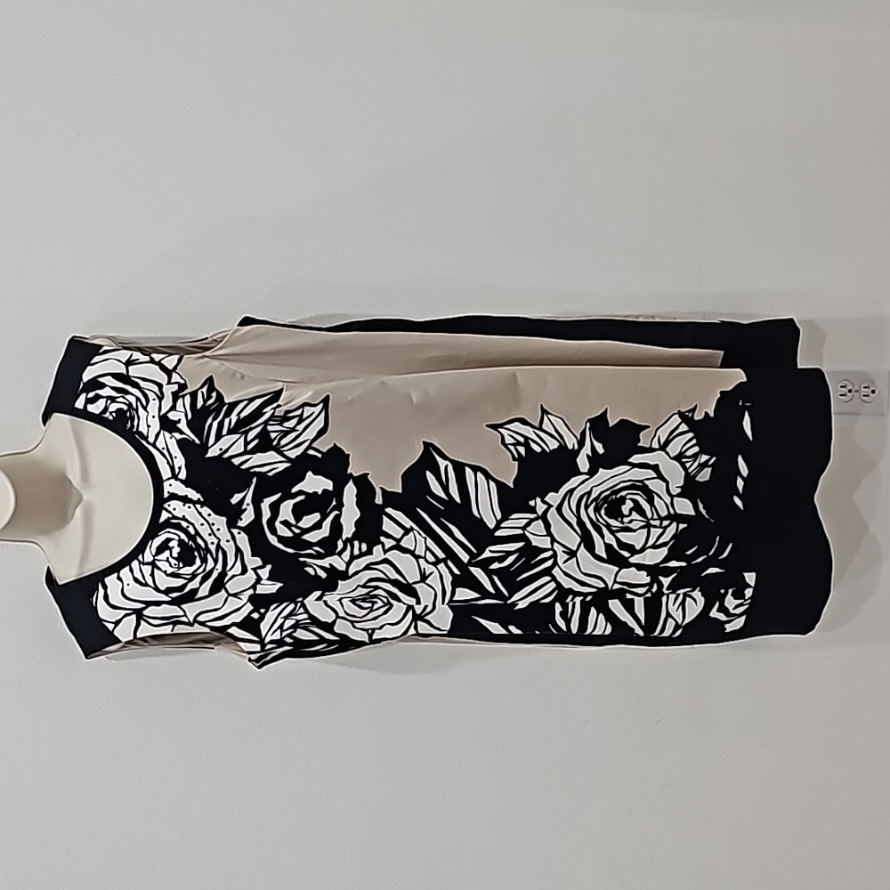 Gerry Weber Dress Size  Seelves cotton black Beige Size 16 floral